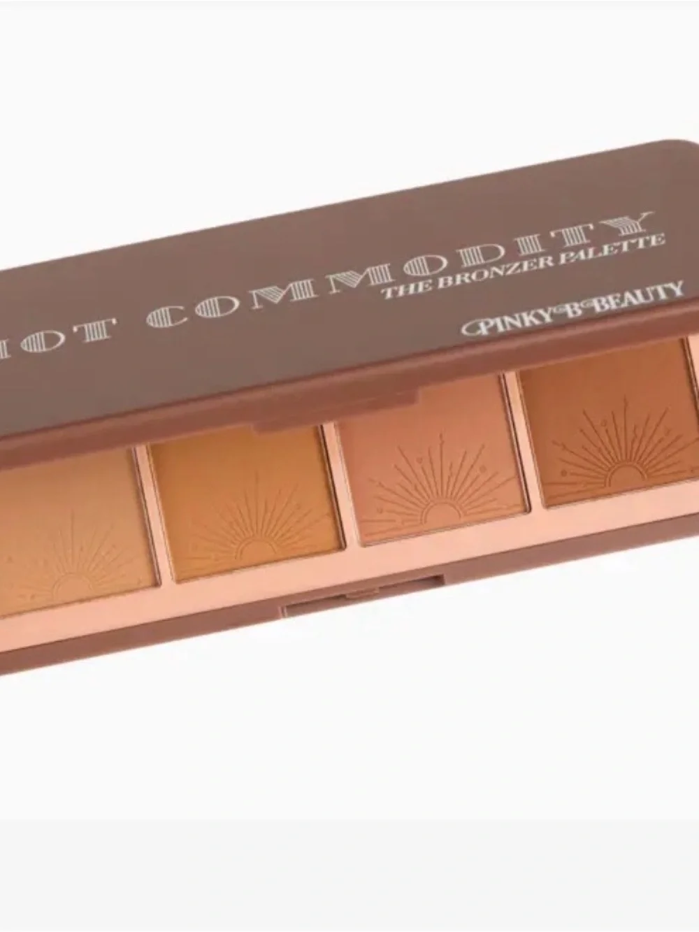 Pink Rose Neutral-to-Warm Bronzer & Contour Palette - Brown Shades